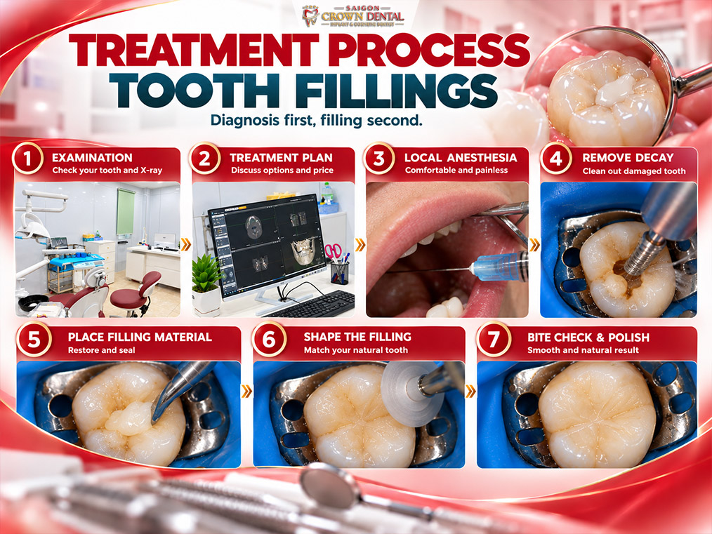 Dental filling procedure