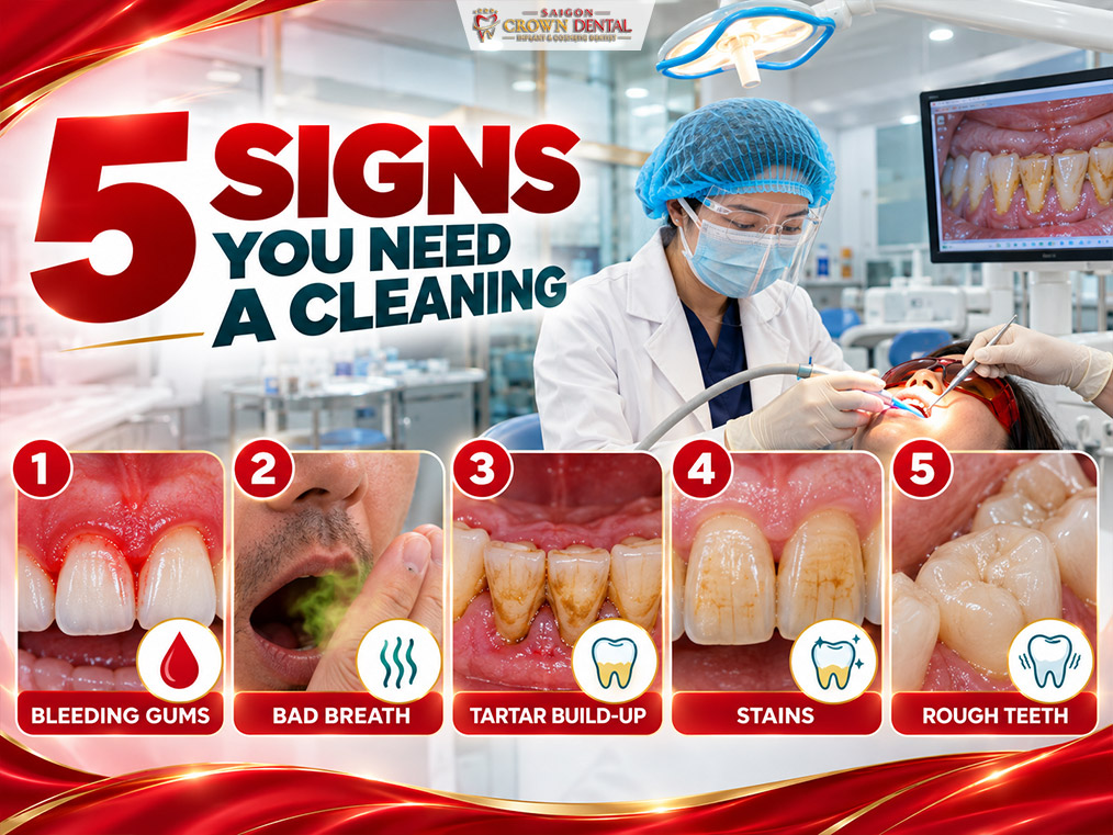 5 dấu hiệu cần cạo vôi răng