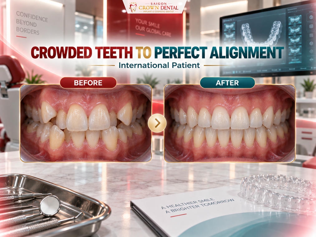 Kết quả chỉnh khớp cắn chính xác bằng Invisalign