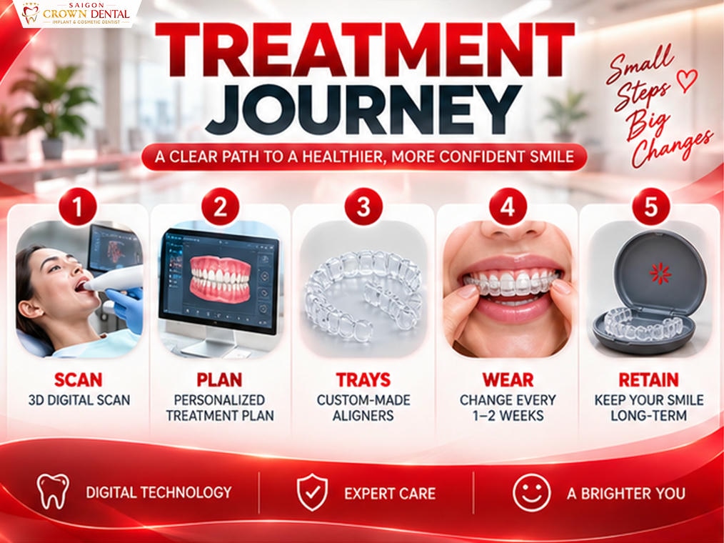 Lộ trình điều trị niềng răng Invisalign