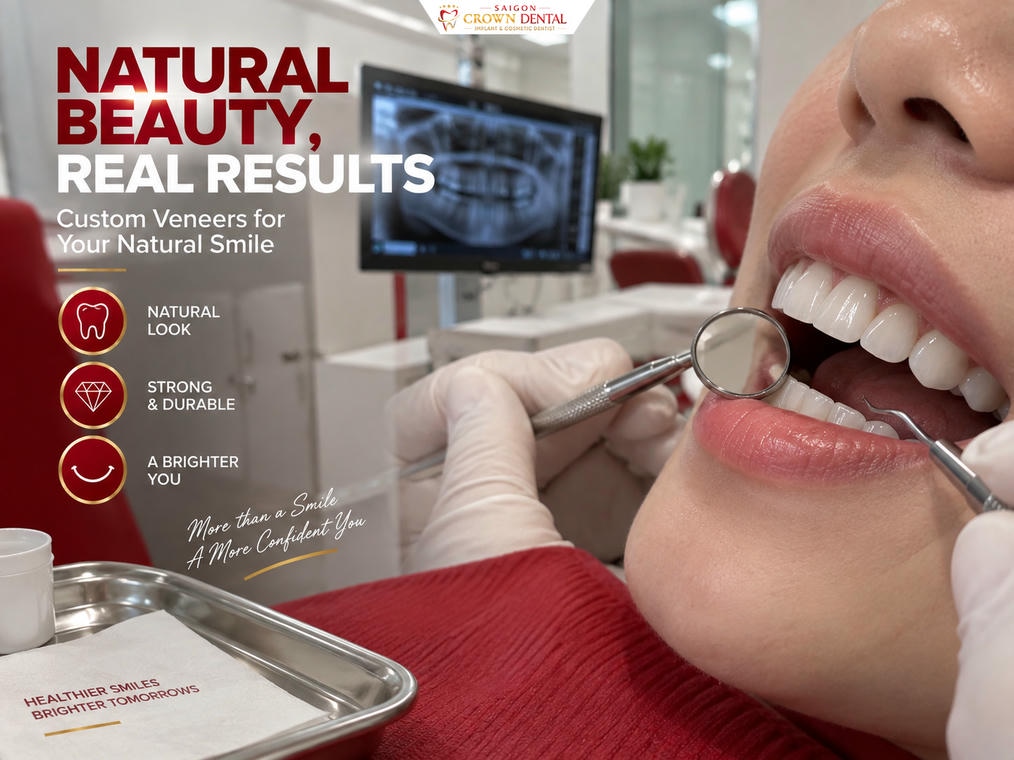 Nụ cười tự nhiên trước và sau Veneer