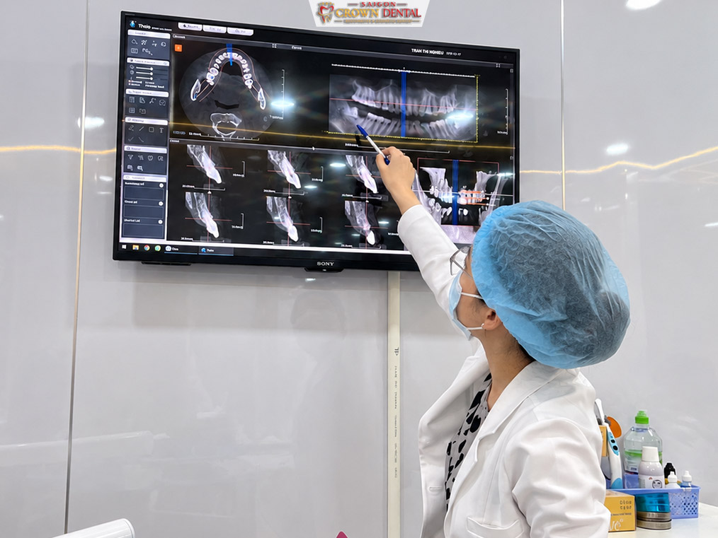 Dentist Explaining a Dental X-Ray