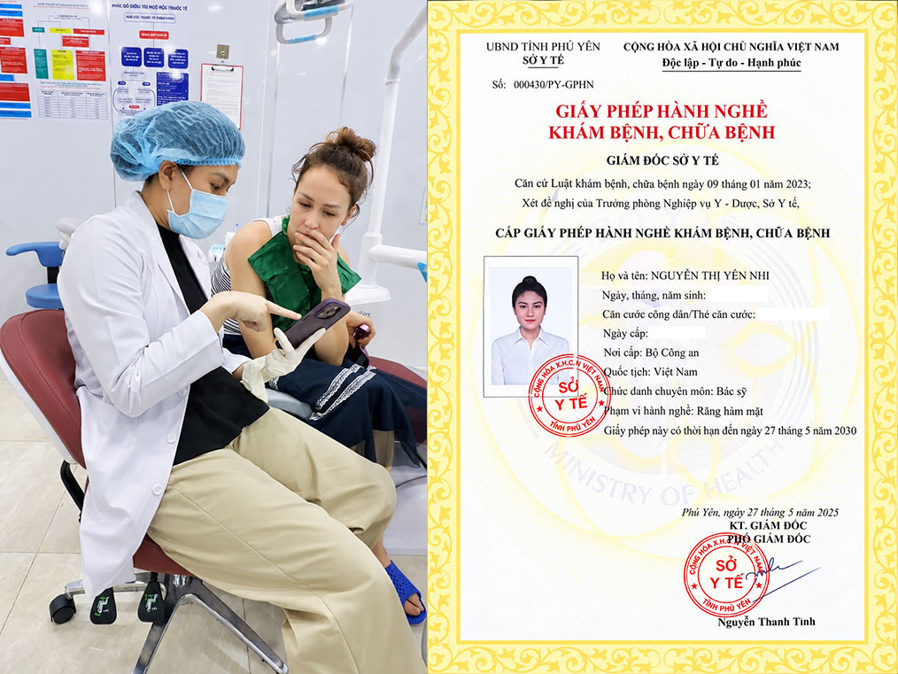 Vietnam dental practicing license